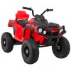 Dětská elektrická čtyřkolka ATV nafukovací kola červená 6