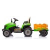 Dětský elektrický traktor BBH-030 s přívěsem zelený 2