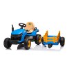Dětský elektrický traktor BBH-030 s přívěsem modrý 23