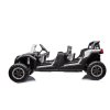 Elektrické autíčko Buggy UTV čtyřmístné 24V nafukovací kola bílé 6