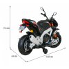 Dětská elektrická motorka Aprilia Tuono V4 černá 9