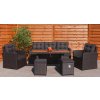 Sada zahradního nábytku 6v1 Techorattan Hnědá