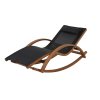 Černé zahradní houpací lehátko Larice PATIO
