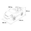 Dětské autíčko Porsche 911 GT3 bílé 18