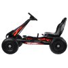 Šlapací sportovní motokára s nafukovacími koly černá 3