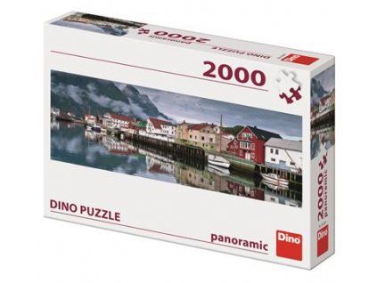 3376 dino rybarska vesnice 2000 panoramic puzzle