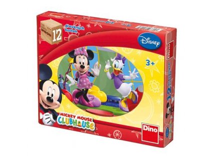 DINO MICKEY MOUSE 12 Dřevěné kostky