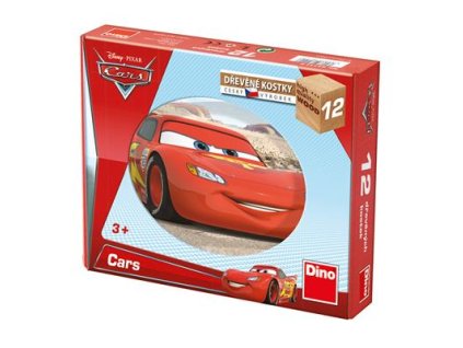 DINO CARS VE SVĚTĚ 12 Dřevěné kostky