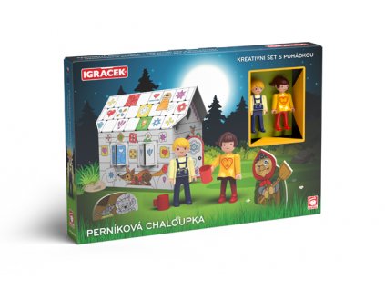 EFKO IGRÁČEK - Perníková chaloupka - kreativní set s pohádkou