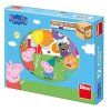 3463 dino peppa pig 12 drevene kostky