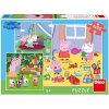 DINO PEPPA PIG NA PRÁZDNINÁCH 3x55 Puzzle NOVÉ