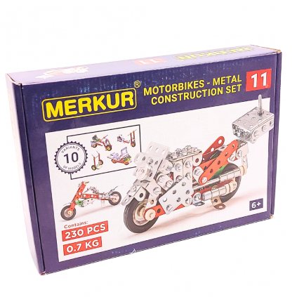 Merkur Dětská kovová stavebnice 011 Motocykl