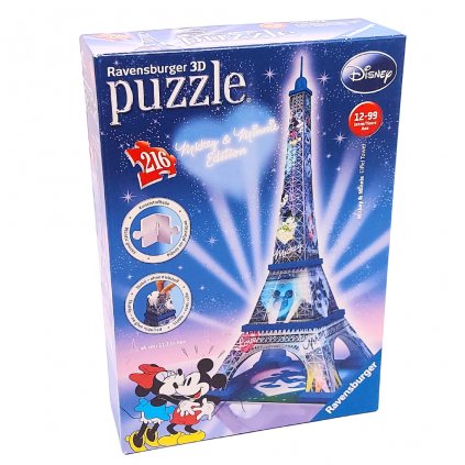 Noční edice Eiffelova věž Disney 216 dílků