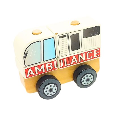 Dřevěná ambulance skládačka