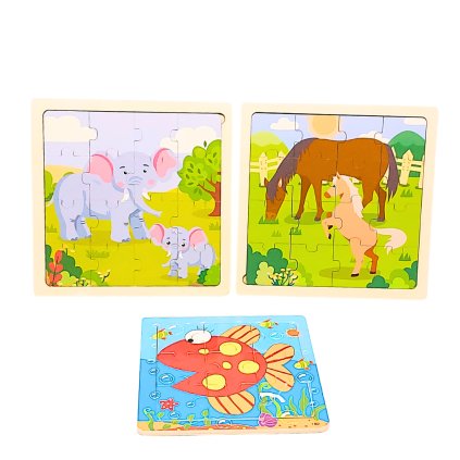 Set 3 x Puzzle pro nejmenší