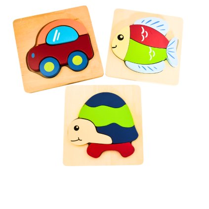 Dřevěná puzzle pro nejmenší - set