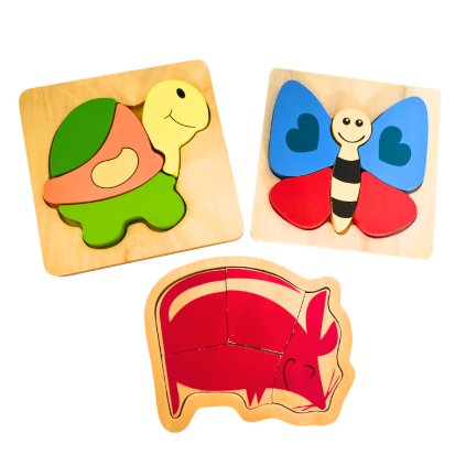 Dřevěné puzzle pro nejmenší