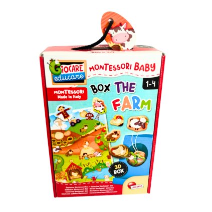 Montessori Baby box - Vkládačka farma