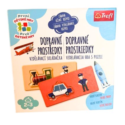 Vzdělávací skládačka Dopravní prostředky