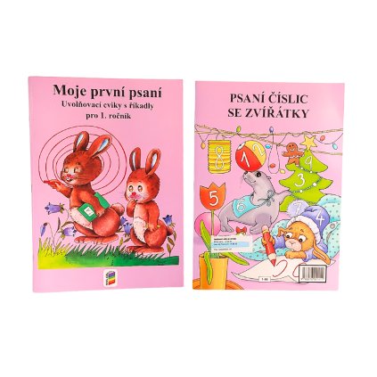 2 sešity - trénink psaní pro 1. třídu NOVÉ