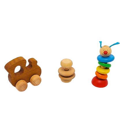 Set dřevěných hraček pro nejmenší