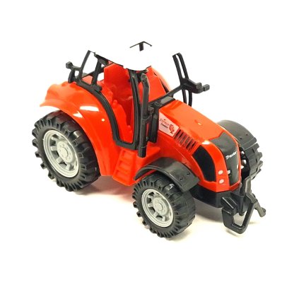 Červený traktor