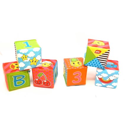 Měkké hrací kostky 6 ks