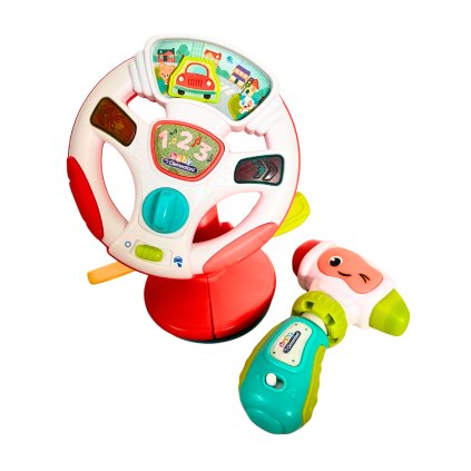 Interaktivní volant a kladivo