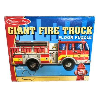 Extra velké, podlahové  Puzzle Hasičské auto