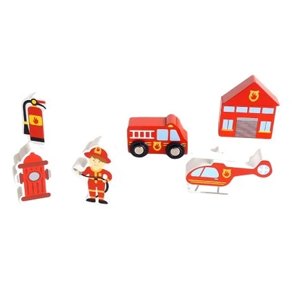 Studo Wood: Hasiči (sada figurek)