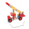 Janod Dřevěné požární auto s nářadím