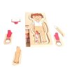 Small foot: Dřevěné vrstvené puzzle - Anatomie