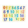 Dřevěné vkládací puzzle Čísla 1–20