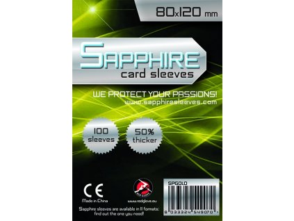 Obaly na karty Sapphire Gold - 80 x 120 mm 100 ks