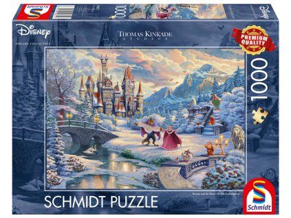 Puzzle Disney Kráska a zvíře: Zimní kouzlo 1000 dílků