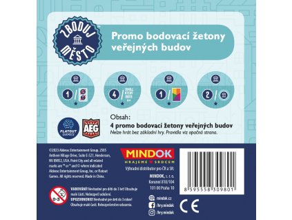 Zboduj město – Promo bodovací žetony veřejných budov