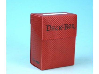Krabička plastová - červená (75 karet) s texturou