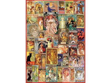 Puzzle Koláž starých plakátů - 1000 d.