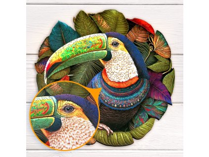 Tucan dřevěné puzzle 200 d.