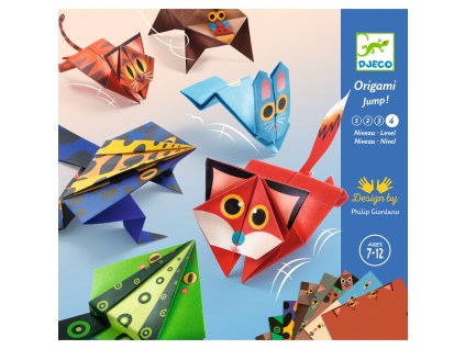 DJECO Origami Vyskakovací zvířátka – Skládejte, objevujte a soutěžte!