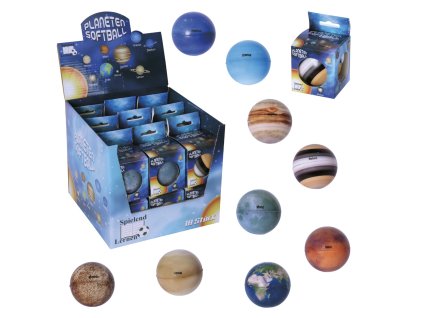 Měkký planetový míček Ø 5,5 cm – různé druhy