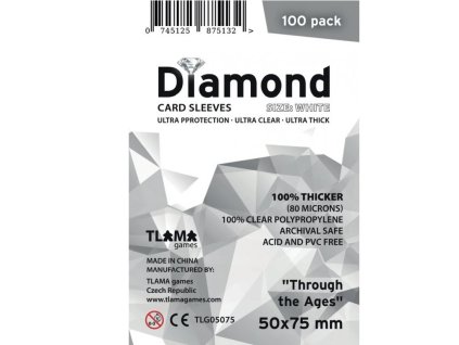 Obaly na karty Diamond White: "Through the Ages" (50×75 mm)