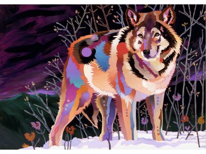 Puzzle Heye – Noční vlk (1000 dílků)