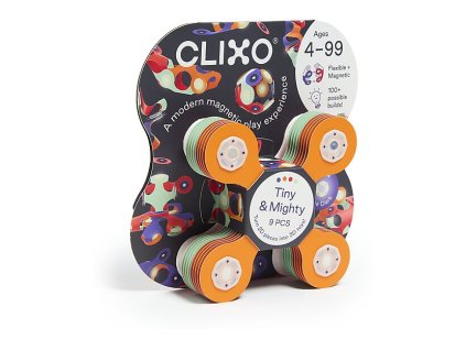 clixo tiny & mighty 9 pieces space steam magnetic game 4 years magnetic games 570335