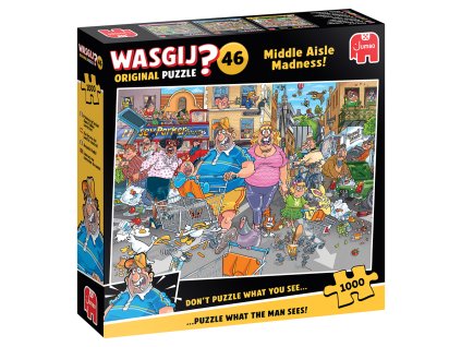 Puzzle Wasgij Original 46: Middle Aisle Madness! (1000 dílků)