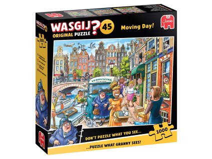 Puzzle Wasgij Original 45: Moving Day! (1000 dílků)