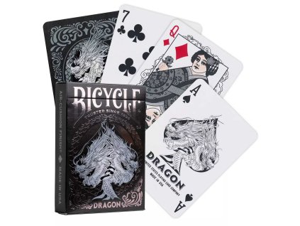 Pokerové karty Bicycle - Dragon (Black Deck)