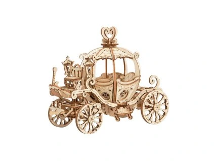 Dýňový kočár - dřevěná 3D stavebnice