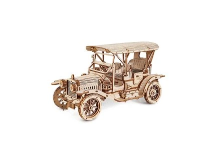 Retro auto (velké) - dřevěná 3D stavebnice