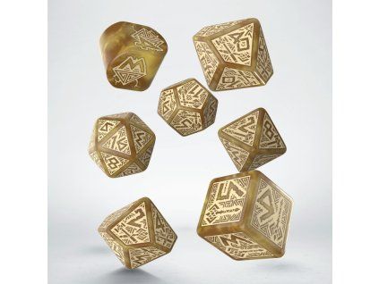 Sada kostek RPG Dwarven: Zlatá
